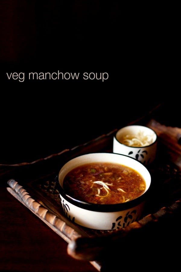 manchow soup, veg manchow soup